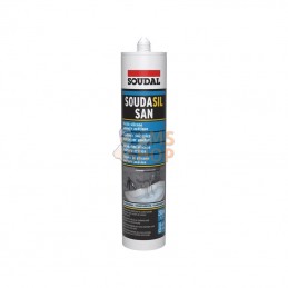 128791SOU; SOUDAL; Silicone sanitaire acétique 280ml (Transparent); pièce detachée