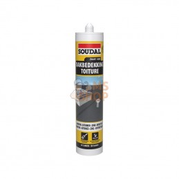 102271SOU; SOUDAL; Mastic toitures(Noir) 300ml; pièce detachée