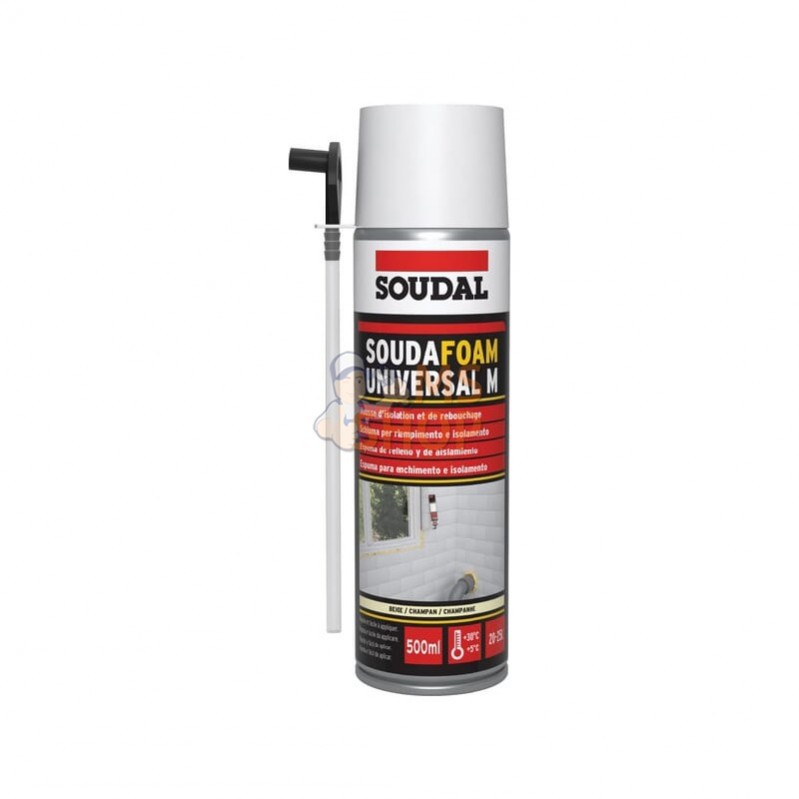 128820SOU; SOUDAL; Aérosol mousse poluyréthane 500mL; pièce detachée