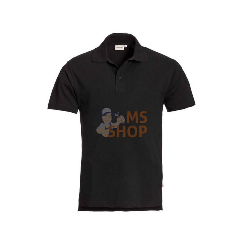 C210009S; SANTINO; Poloshirt noir S; pièce detachée