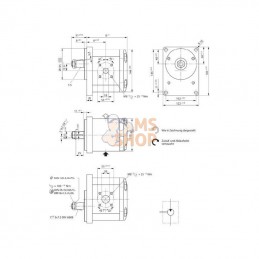 0511725319; BOSCH REXROTH; Moteur hydraulique AZMG-22-045LCB20MB Bosch Rexroth; pièce detachée