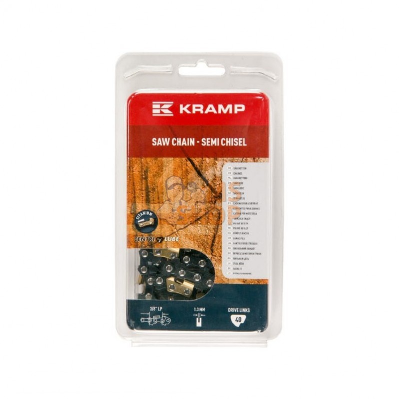 38LP13SB40KR; KRAMP; Chaîne de tronçonneuse 3/8" 1,3mm 40 DL demi-ciseau Kramp; pièce detachée