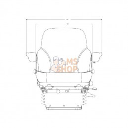 AS3045; SEARS; Siège pneumatique; pièce detachée