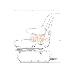 AS3045; SEARS; Siège pneumatique; pièce detachée