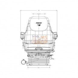 AS5090AC; SEARS; Siège suspension pneum. Sears; pièce detachée