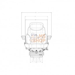 MS3007A; SEARS; Siège, suspension mécanique; pièce detachée