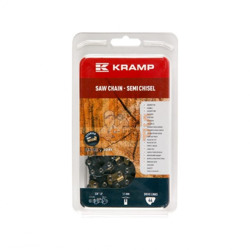 38LP11SB44KR; KRAMP; Chaîne de tronçonneuse 3/8" 1,1mm 44 DL demi-ciseau Kramp; pièce detachée