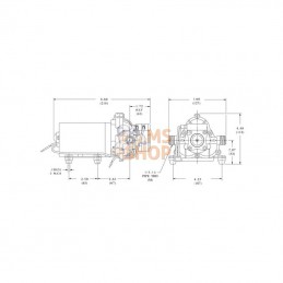 DIP2088474144; SHURFLO; Pompe 24V 11,3l/m; pièce detachée