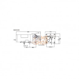 DIP50501310D011; SHURFLO; Pompe à diaphragme 12V 18l/min; pièce detachée