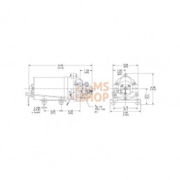 DIP8000543236; SHURFLO; Pompe 12v 5,29l/m; pièce detachée