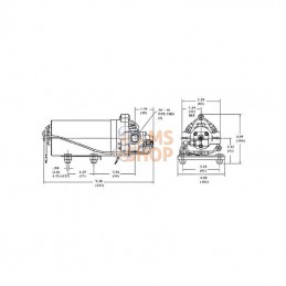 DIP8030813239; SHURFLO; Pompe Shurflo 12 V 6,3 l/min; pièce detachée