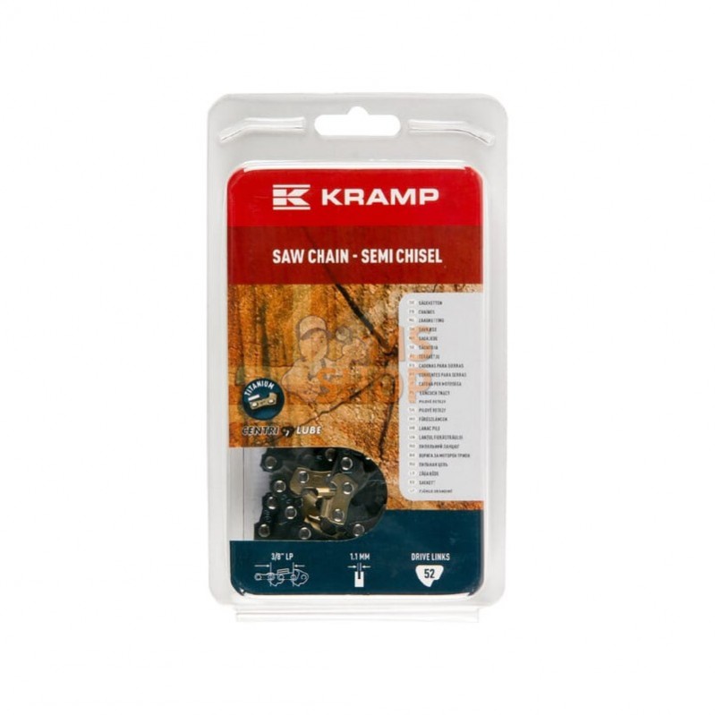 38LP11SB52KR; KRAMP; Chaîne de tronçonneuse 3/8" 1,1mm 52 DL demi-ciseau Kramp; pièce detachée