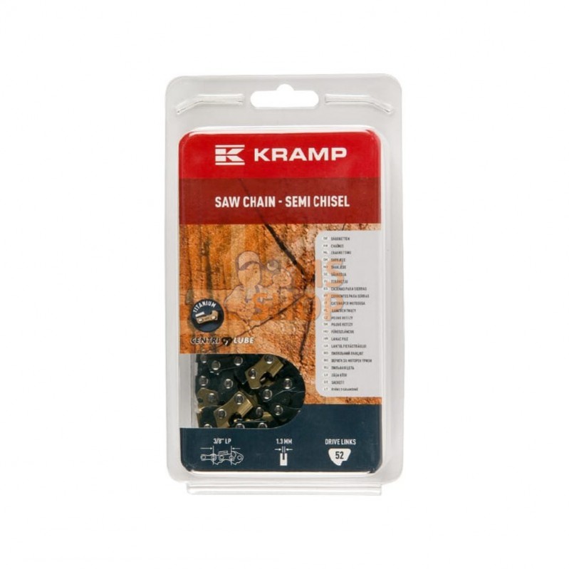 38LP13SB52KR; KRAMP; Chaîne de tronçonneuse 3/8" 1,3mm 52 DL demi-ciseau Kramp; pièce detachée