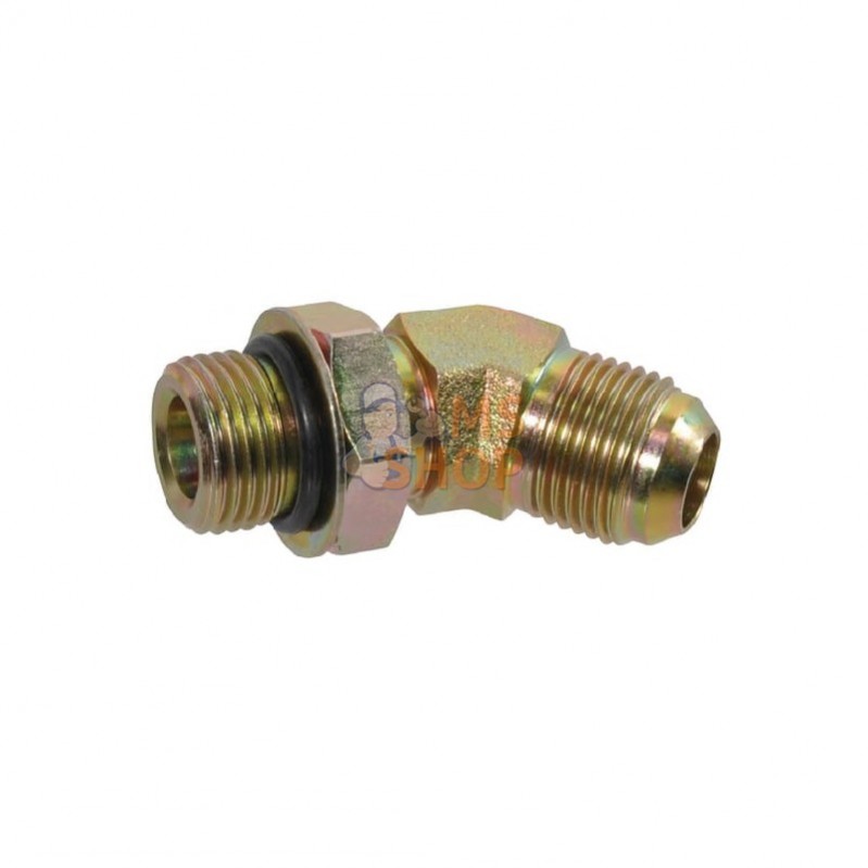 RIU451214; NON ORIGINAL; coude 45° MJ3/4-MSAE7/8; pièce detachée RIU451214; NON ORIGINAL; coude 45° MJ3/4-MSAE7/8; pièce detachée