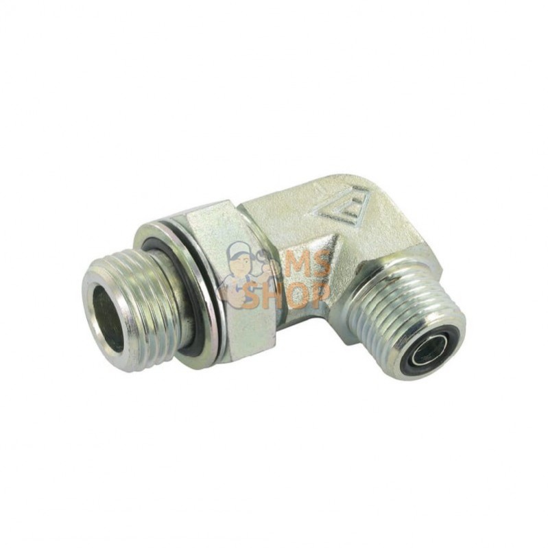 KIOB1606; NON ORIGINAL; Coude 90° ORFS1"-BSP3/8; pièce detachée KIOB1606; NON ORIGINAL; Coude 90° ORFS1"-BSP3/8; pièce detachée