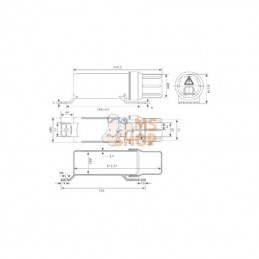 MB115021; KRAMP; Porte-documents rond, moyen; pièce detachée