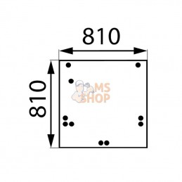 7700681720; CLAAS; Vitre arrière sup.; pièce detachée