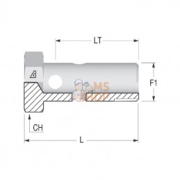 HBB16; KRAMP; Boulon banjo BSP 1"; pièce detachée