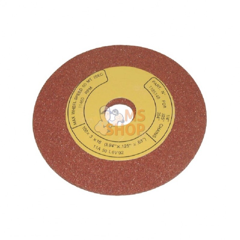 FGP453632; KRAMP; Meule d'affûtage 100x3x16mm; pièce detachée