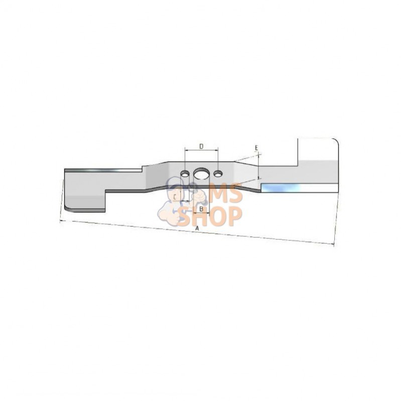 MRK9100A; ROBOMOW; 1 jeu de couteaux RX; pièce detachée