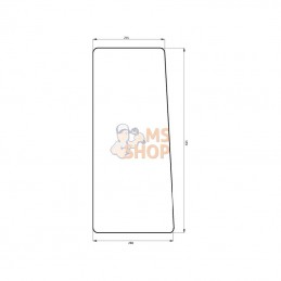 00097697020N; KRAMP; Pare-brise avant inf.; pièce detachée