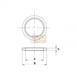 OVP1704; HALLITE; Joint de bride SAE 1/2"; pièce detachée
