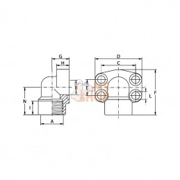 AFS320G2090; OLEO TECNICA; Bride SAE 90"; pièce detachée