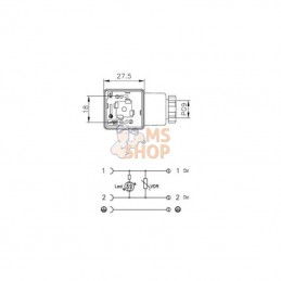 SP888; OMAL; Fiche SP 888 avec diode de ref; pièce detachée