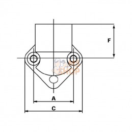 4G24; OMT; Brided'equerre 1 1/2" BSP; pièce detachée