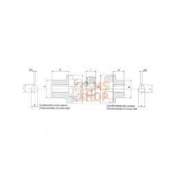 ND603; OMT; Accoupl élastique Gr 2 - 25; pièce detachée