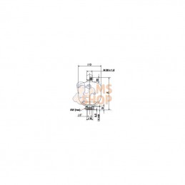 ELM05021000AF; PARKER; Réservoir à membrane 0,5 L; pièce detachée