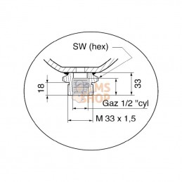 ELM07535000CF; PARKER; Réserv. memb 0,75L p0 = 30 B; pièce detachée