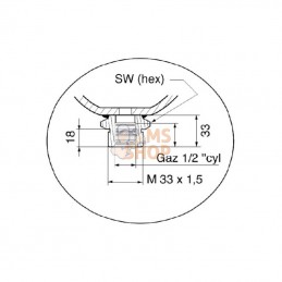 ELM1435090CFP0035; PARKER; Réserv. membr. 1,4L p0 = 35bar; pièce detachée