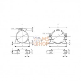 LAV9CF175; SAIP; Bague de fixation CF175 LAV40; pièce detachée