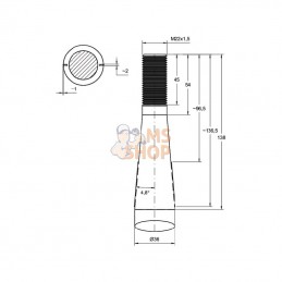 FT1180; SHW; Dent 760 mm; pièce detachée