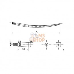 FT13; SHW; Dent de chargeur 36x1250 M22; pièce detachée