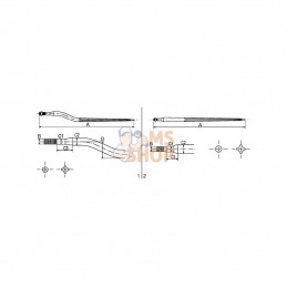 FT70; SHW; Dent de désileuse 36x600 M22 Weidemann; pièce detachée