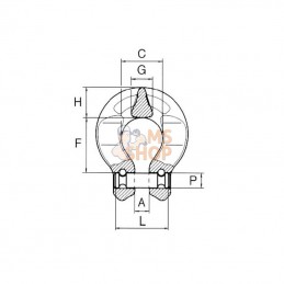 BG10; CARTEC; Maillon Omega 3,2 t; pièce detachée