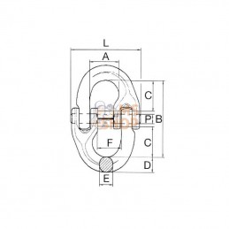 WA61; CARTEC; Mailon articule 10mm; pièce detachée