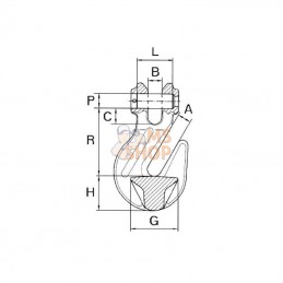 WA91; CARTEC; Crochets parallèles 3,2T; pièce detachée