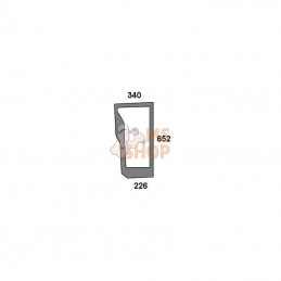 47125738; KRAMP; Vitre avant inférieure; pièce detachée
