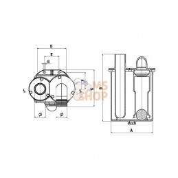 201B; BATTIONI PAGANI; Siphon 1 000-3 000 l/min B.P.; pièce detachée