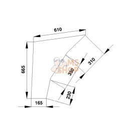 258514212300N; KRAMP; Vitre de porte inf.; pièce detachée