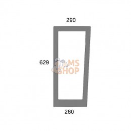 00150339010N; KRAMP; Pare-brise, partie inférieure; pièce detachée