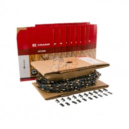 38LP13S25RKR; KRAMP; Chaîne de tronçonneuse 3/8" 1,3mm 410 DL 25 ft demi-ciseau Rouleau Kramp; pièce detachée