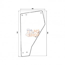 6005023110N; KRAMP; Vitre de porte; pièce detachée