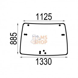 4418946N; KRAMP; Pare-brise ouvrable; pièce detachée