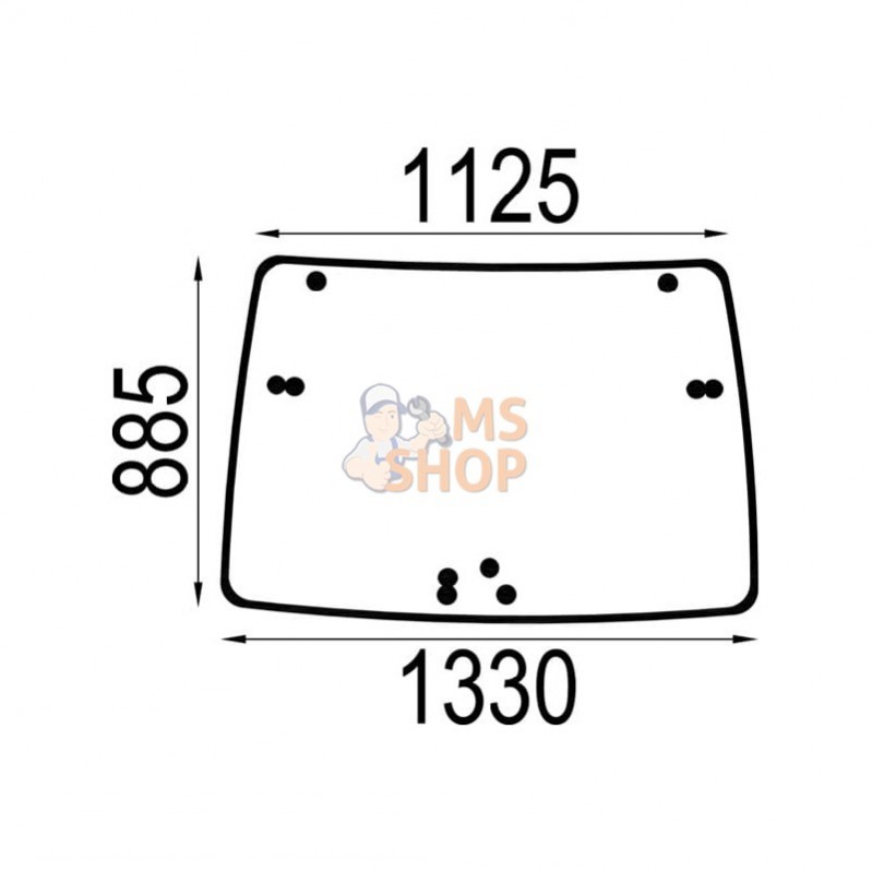 4418946N; KRAMP; Pare-brise ouvrable; pièce detachée