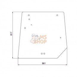 4272761M2; KRAMP; Fenêtre arrière; pièce detachée