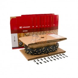 38LP13CB25RKR; KRAMP; Chaîne de tronçonneuse 3/8" 1,3mm 410 DL 25 ft ciseau Rouleau Kramp; pièce detachée